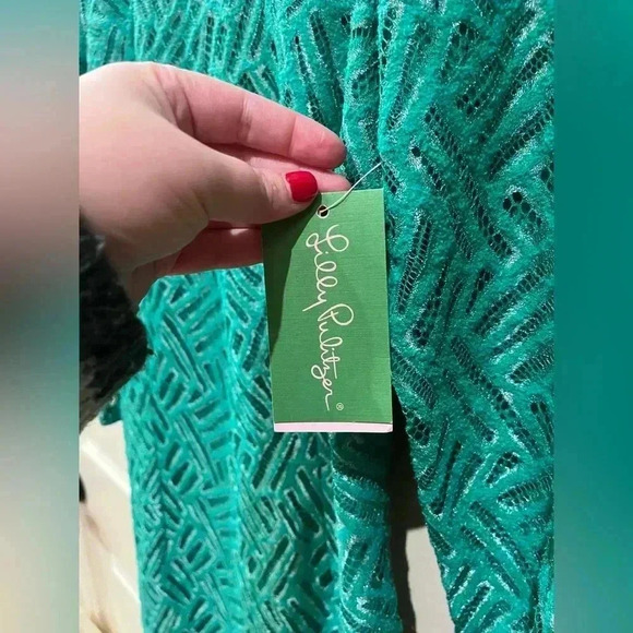 NWT Lilly Pulitzer Camellia Bamboo Geo Lace Dress Size 8 - Picture 4 of 15